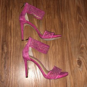 Antonio Melani pink suede pumps